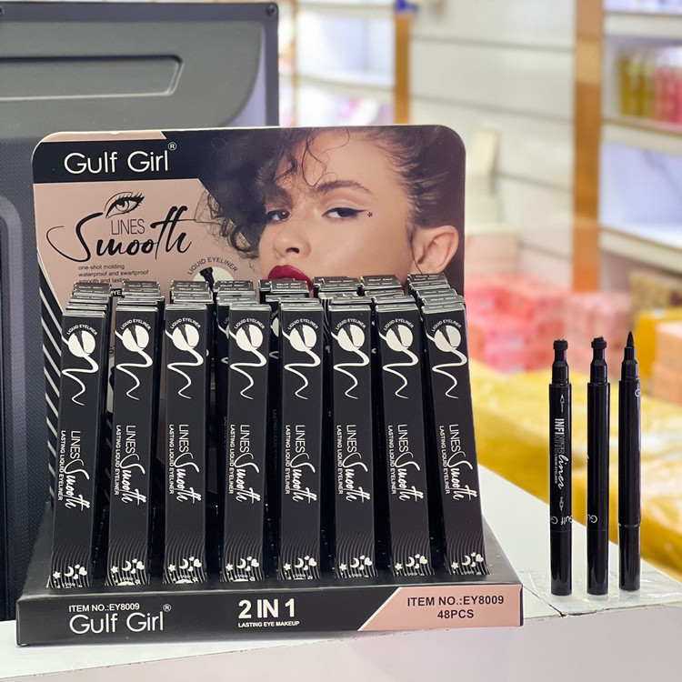 خط چشم دو طرفه استامپی طرح دار گالف گرل