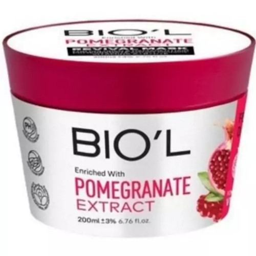 ماسک مو کاسه ای فاقد سولفات انار کراتینه موهای رنگ شده بیول 200 میل